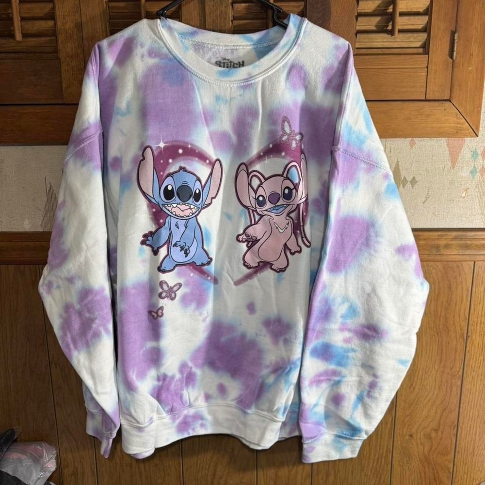 Disney Stitch and Stitch Lilo & Stitch tie-dye sweatshirt‎ Size XXL NWT